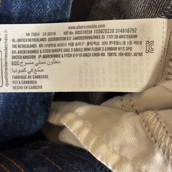 Abercrombie & Fitch Curve Love ’90s Straight Ultra High Rise Jeans 24 00S - Picture 6 of 7